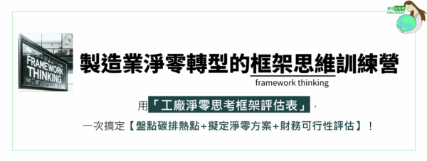 2025製造業淨零轉型的框架思維訓練營(一般)